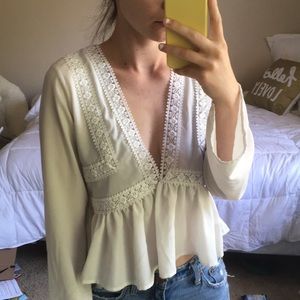White Boho Top